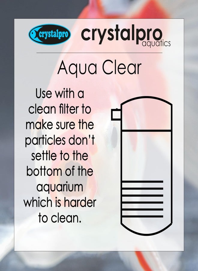 crystalpro Aqua Clear 4.2 Oz - Freshwater Aquarium Water Clarifier - Treats 660 Gallons - Use with Filter - Image 5